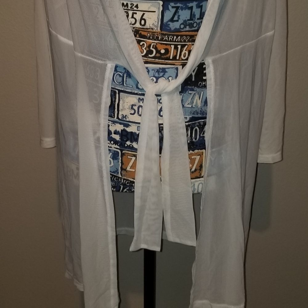 White cover up by J Valdi size L - Picture 5 of 9